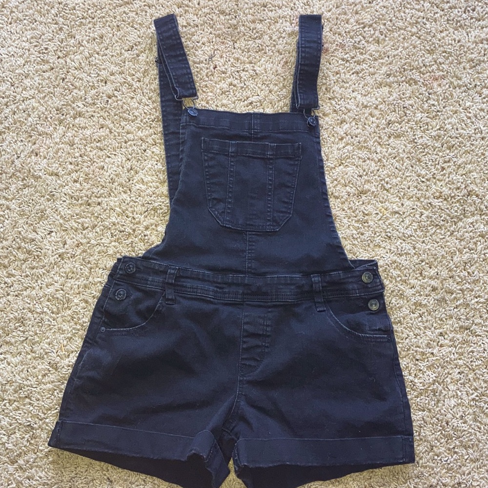 Black shorts overalls